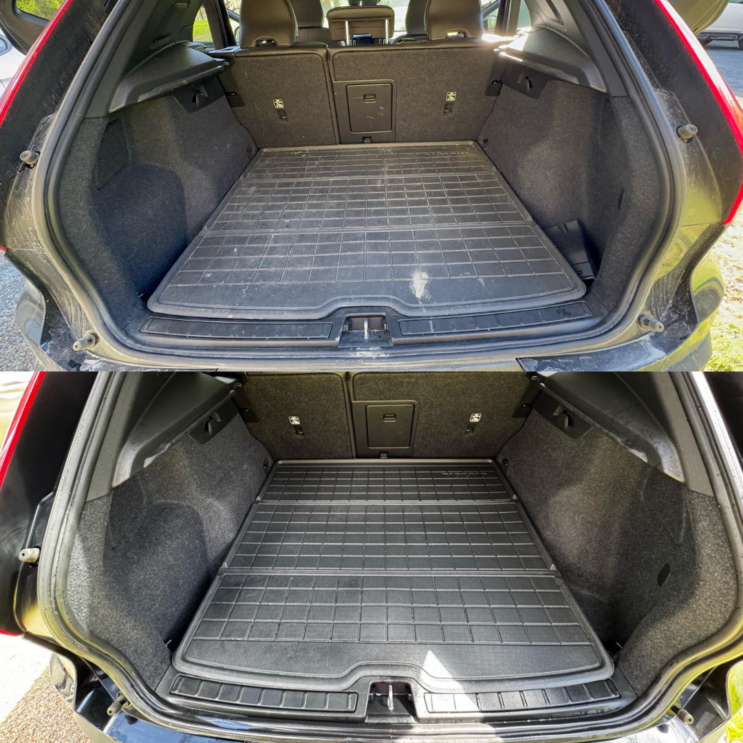 Cargo area before and after detail